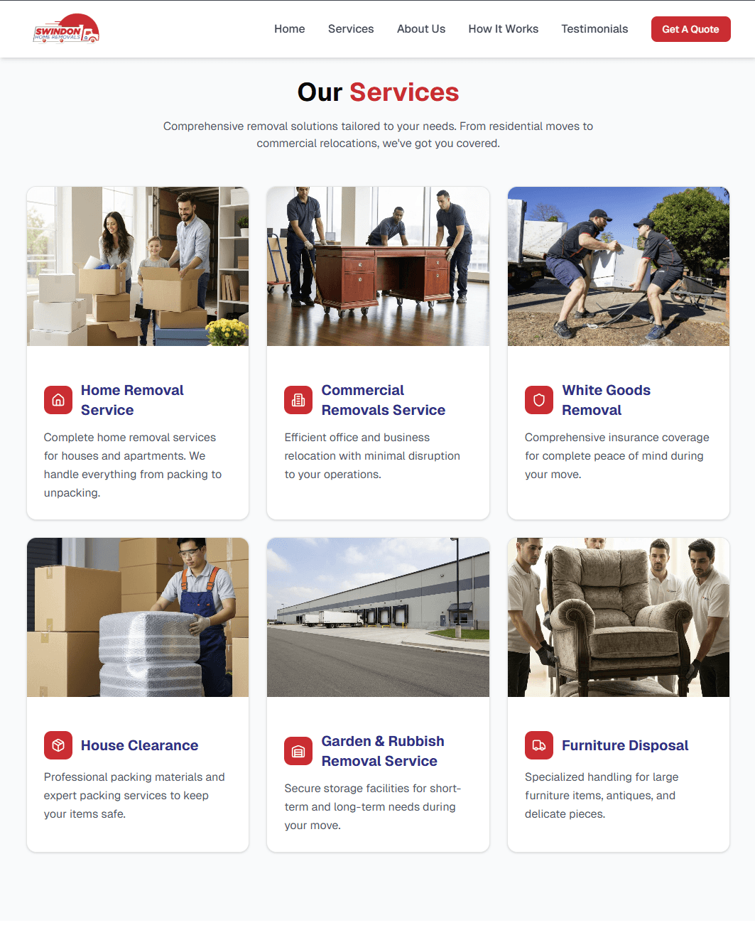 Website for Swindon Home Removals